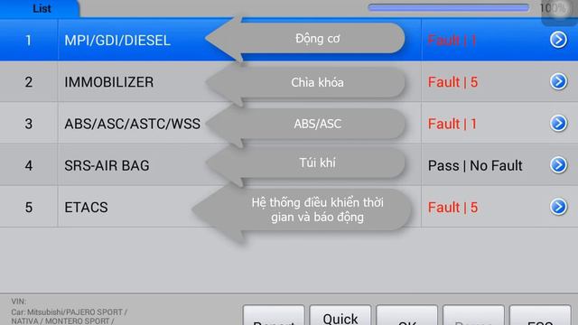 MS906PRO-CHẨN ĐOÁN ĐỌC XÓA LỖI XE MITSUBISHI PAJERO SPORT 2014 смотреть онлайн
