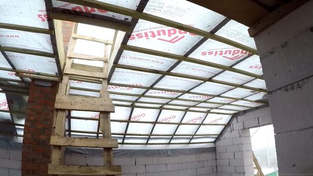 Монтаж кровли - стропило, металлочерепица, утепление | ДОМ С НУЛЯ - 3. /14 серия смотреть онлайн