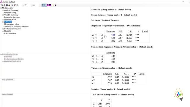 Mediation Effect Analysis using SPSS AMOS: смотреть онлайн