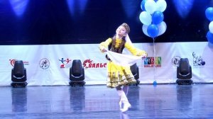 Татарский танец. Старкова Малика 10 лет. 1 место ВТО 2021, народно-сценический танец, дети.