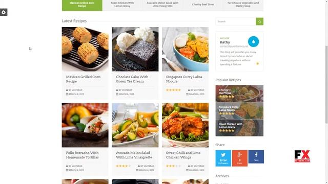 Chow - Recipe and Food WordPress Theme смотреть онлайн