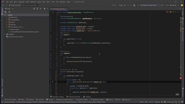 [ VFX + Shader Graph ] Эффект исчезновения (dissolve effect) в Unity3D (перевод и дополнение) смотреть онлайн
