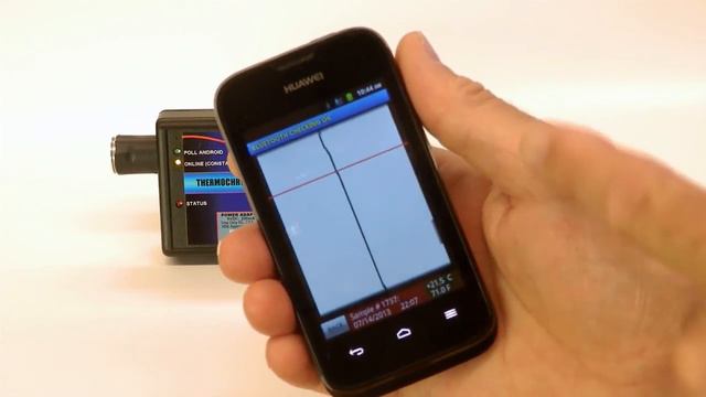 Demo of cell phone using thermochron reader смотреть онлайн