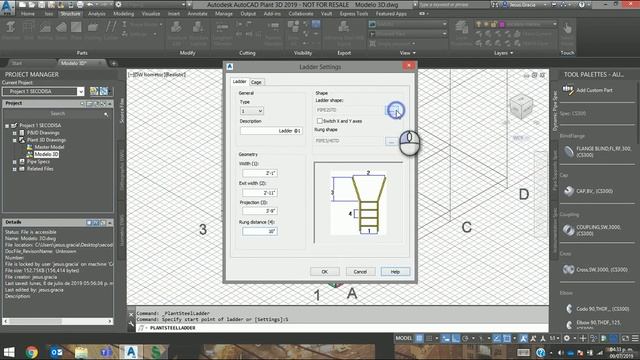 AutoCAD Plant 3D - 7.12 crear una escalera marina смотреть онлайн