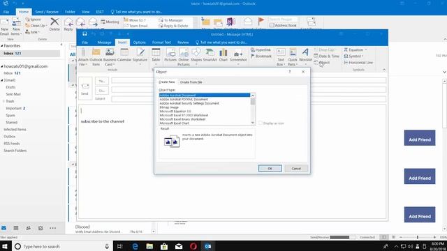 How to Embed a PDF Document in an Email Message in Outlook смотреть онлайн