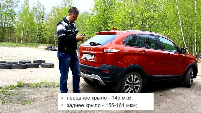 Как покрашен LADA XRAY CROSS. Толщина ЛКП. смотреть онлайн