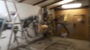 Поднятие крыши гаража для подьёмника.