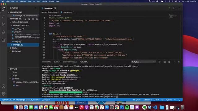 How to Develop an IOS app with a django Backend - Installing django (Part 1) смотреть онлайн