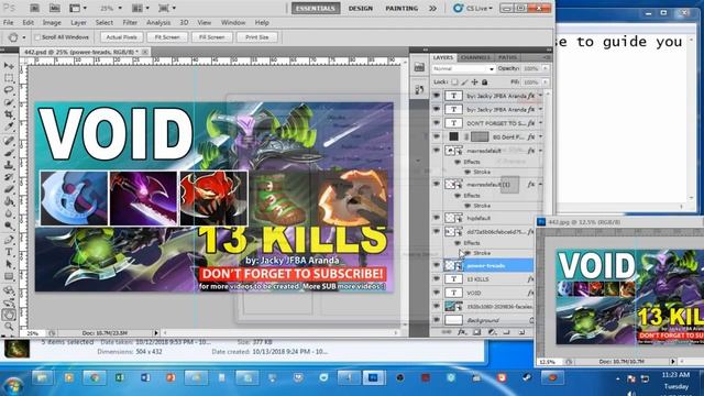 How to make a YouTube thumbnail using Adobe Photoshop CS5 and upload thumbnail to your channel смотреть онлайн