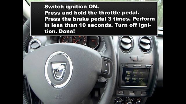 Dacia Duster Oil Service Maintenance Reset смотреть онлайн
