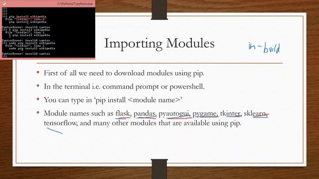 How to import and install Modules in Python | Python for Absolute Beginners in English | #2 смотреть онлайн