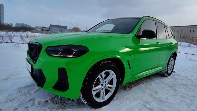 BMW X3 G01 ??  Styling. Полная оклейка кузова плёнкой HEXIS HX20V16B Drosera Green.