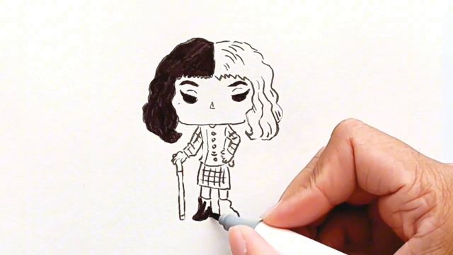 Drawing Funko Pop! Cruella De Vil from Cruella movies 2021 смотреть онлайн