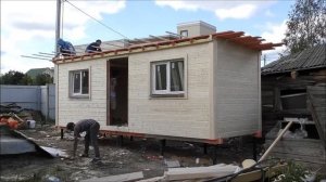 Строительство бытовки на участке за 1 день