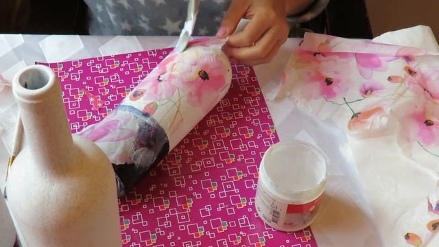 Декор двухцветных бутылок/DIY Decor Of 2-color Bottles