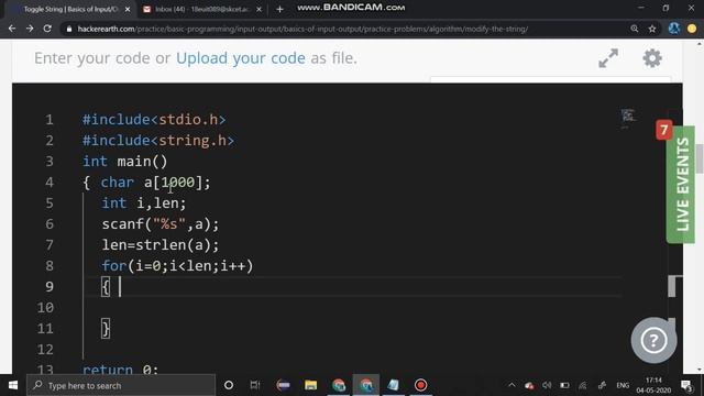 TOGGLE STRING | HACKEREARTH PROBLEM SOLVED USING C |ANY DOUBTS POST COMMENTS смотреть онлайн