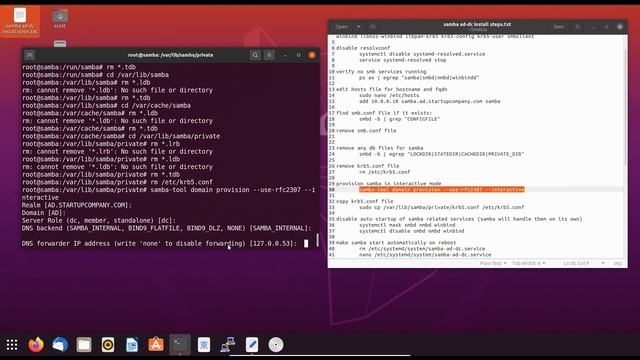 Samba active directory domain controller installation (part 2 of 2) смотреть онлайн