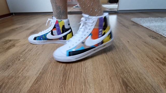 RUOHAN WANG X NIKE BLAZER MID VINTAGE 77 FLYLEATHER/ Unbox & ON FEET/ EP.22 смотреть онлайн
