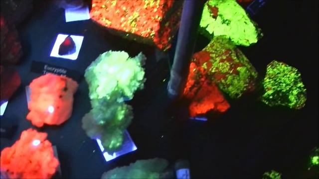 Fluorescent Rocks and Mineral Collection in HD. Флуоресцирующие камни. смотреть онлайн