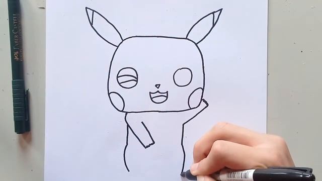 Cómo DIBUJAR a PIKACHU FUNKO POP fácil | Pokemon смотреть онлайн