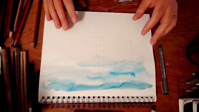 How to Urban Sketch. Part 2: Material demo & techniques. смотреть онлайн
