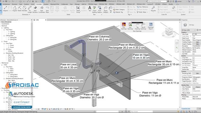EASY OPENINGS® para Autodesk Revit®-REVIT API BIM C# смотреть онлайн