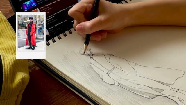 SKETCH WITH ME // Drawing from reference смотреть онлайн