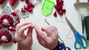 бантики канзаши лепесток "крыло бабочки "