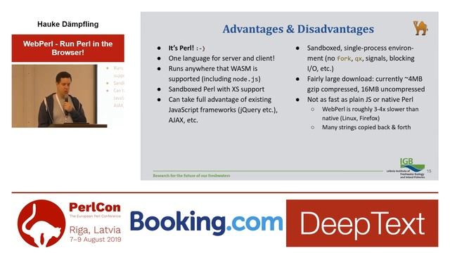 Hauke Dämpfling. WebPerl — Run Perl in the Browser! смотреть онлайн