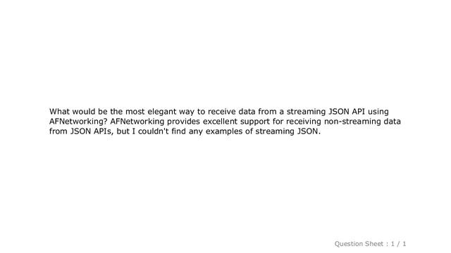 iOS : Streaming JSON with AFNetworking on IOS смотреть онлайн