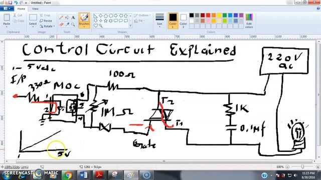 Control Circuit With Moc3041 By Ir Fidele