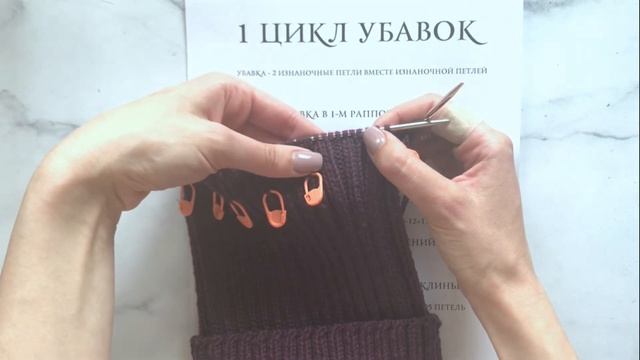 Вяжем шапку узором резинка. Простые убавки на шапке резинкой 2 на 2. Knit a simple hat. смотреть онлайн