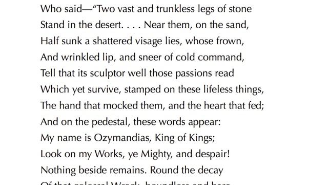 Ozymandias by Percy Bysshe Shelley (AQA GCSE Poem) смотреть онлайн
