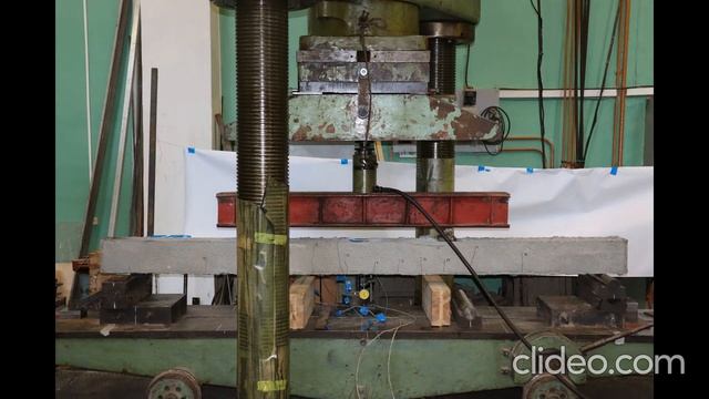 Испытание сталежелезобетонной балки М2.1.1 смотреть онлайн