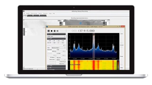 [SDR-RTL ]Прием снимков с метеоспутника NOAA18 смотреть онлайн