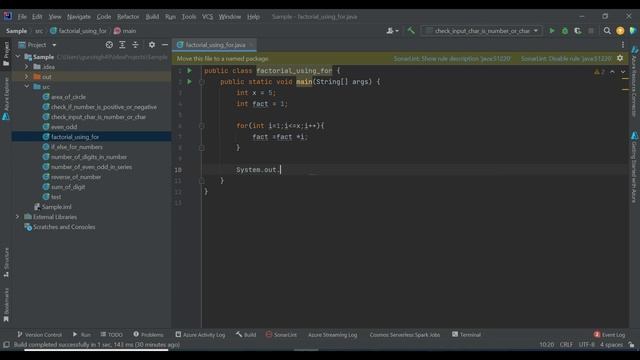 Java Program to find Factorial using for loop. #javaprogramming #java смотреть онлайн