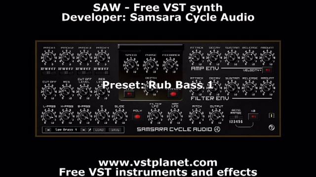 SAW - Free VST synth - vstplanet.com смотреть онлайн