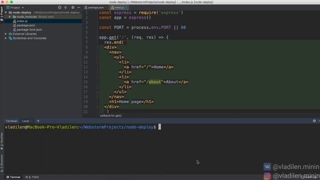 Деплой NodeJS. Heroku (бесплатный хостинг) смотреть онлайн