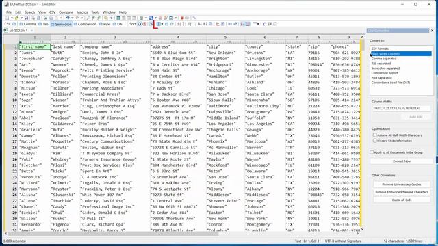 How to convert CSV formats, CSV to Fixed-width text, and Fixed-width text to CSV смотреть онлайн