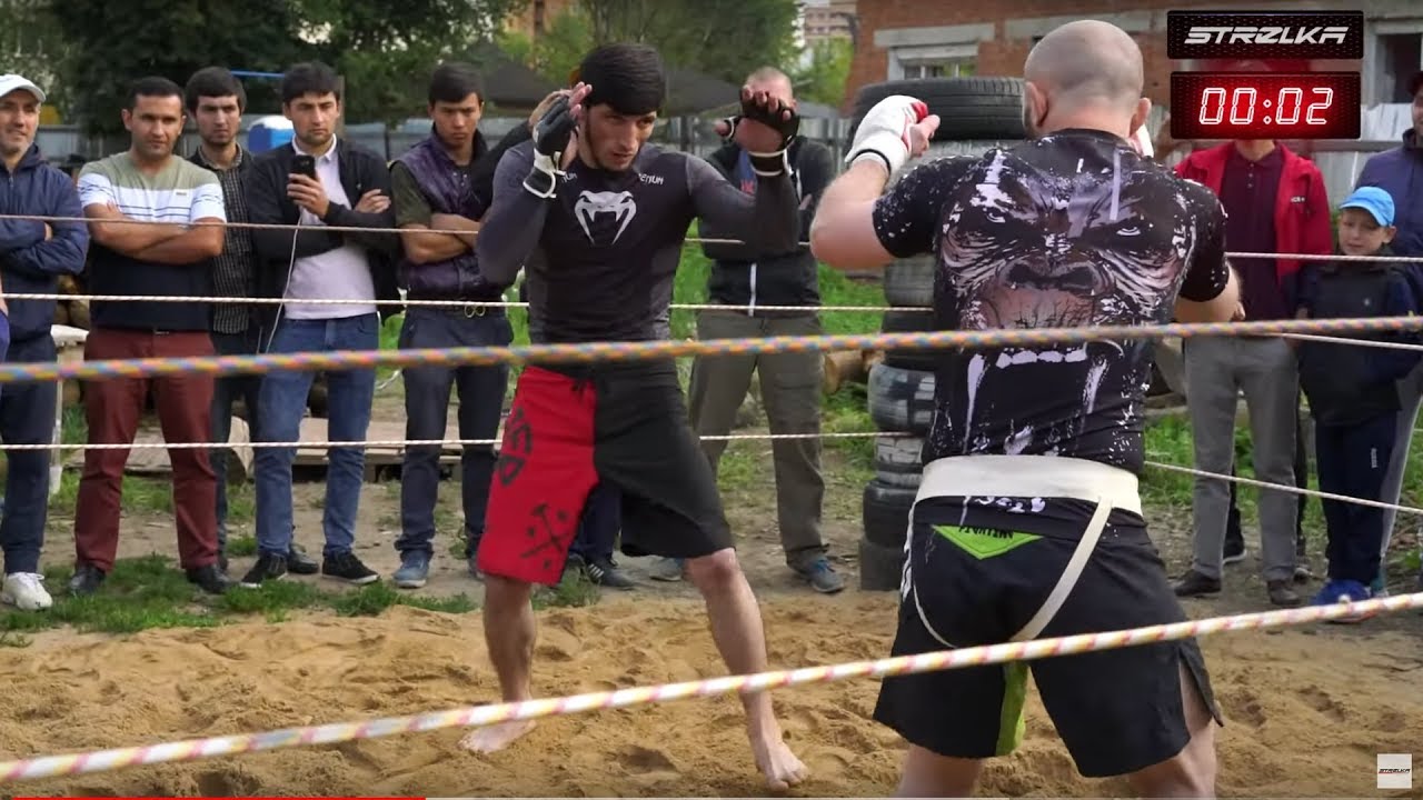 МУСЛИМ Борец против ХАСБУЛЫ бойца ММА !!!! смотреть онлайн