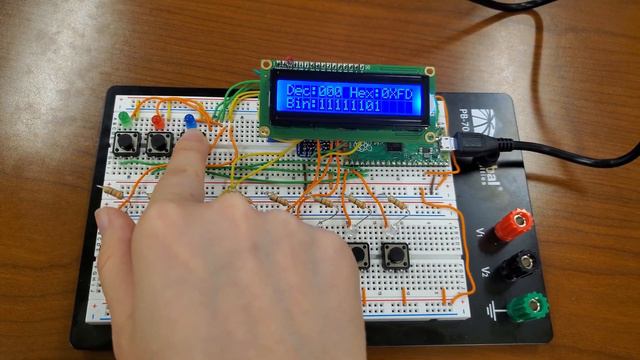 Binary/Hex/Decimal Converter - Raspberry Pi Pico смотреть онлайн