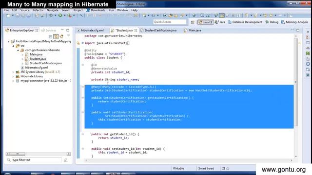 Hibernate Tutorial part 13 Many to Many mapping in detail смотреть онлайн
