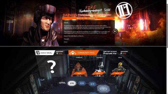 Warframe - Darvo's FIRE Sale смотреть онлайн