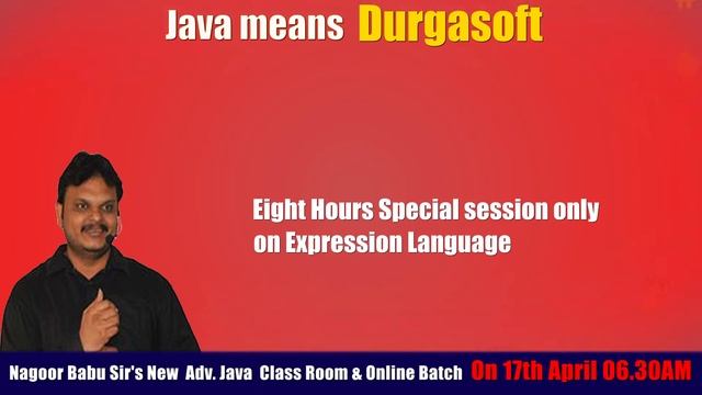 New Adv.JAVA Online & Class Room Batch By NAGOOR Sir On 17th April смотреть онлайн