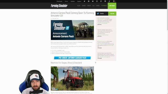 PRVNÍ DLC OZNÁMENO! | Farming Simulator 22 Antonio Carraro Pack смотреть онлайн