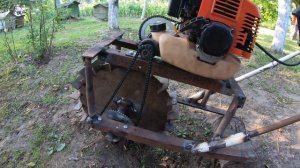 Самодельный окучник. Результат испытания.homemade one wheel tractor