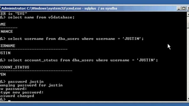 Oracle DBA Justin - How to manually expire a user account's password in an Oracle database смотреть онлайн