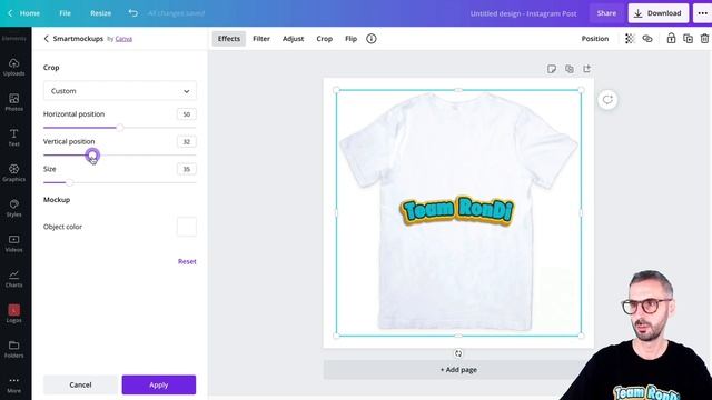 How to Create MOCKUPS in Canva - EASY! - T-shirt, Mug and Instagram Mockup Tutorial?☕? смотреть онлайн