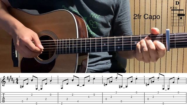 Maroon5 - Memories 메모리즈 통기타 커버 TAB, 코드, 악보 смотреть онлайн