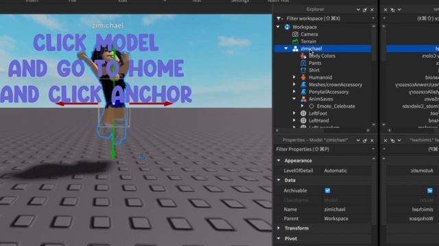 How to POSE Roblox Avatar Like ROBLOX Emote [3D TUTORIAL] смотреть онлайн
